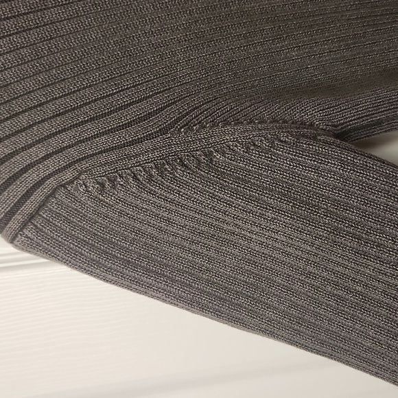 Structure Men's Gray Pullover Half Zip Mock Neck Cotton Sweater Size LG - Picture 4 of 11